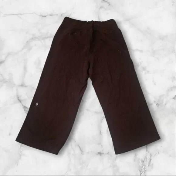 Lululemon Size 10 Brown Yoga Pants Wide Leg - Picture 3 of 4